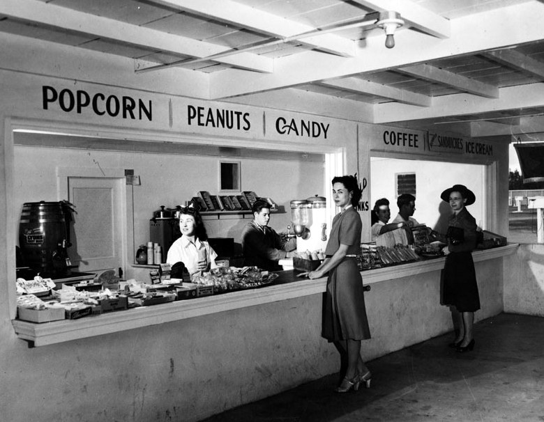 Obviously, this is a snack bar.  But where was it located?  Can you name one place in Pasadena where they had one?
